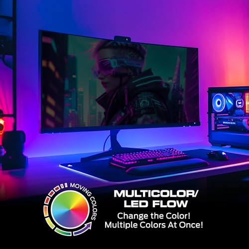 Tira de LED RGB reactiva al sonido 10ft con control remoto IR miniatura 2