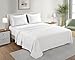 100% Organic Cotton Sheets King Size Sheets Set with Fully Elasticated Fitted Sheet & Pillowcase Sets, 300 TC Hotel Collection Deep Pocket King Sheet Set, No Pill Soft Breathable Luxury White Bedding