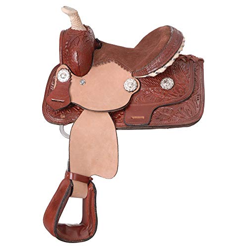 King Series Mini Tooled Barrel Saddle