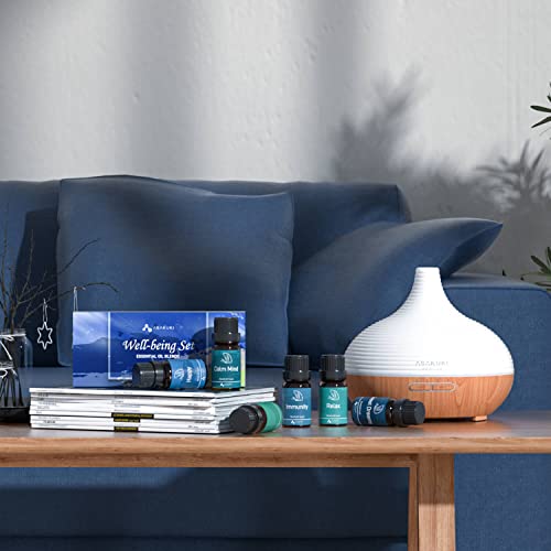 Asakuki WELL-BEING SET Essential Oil Blends, Essential Oils Set For Diffusers For Home, Well-Being Kit- Calming, Dreams, Breathe, Relaxing, Mood, Fresh Air Aromatherapy Oils thumb #5