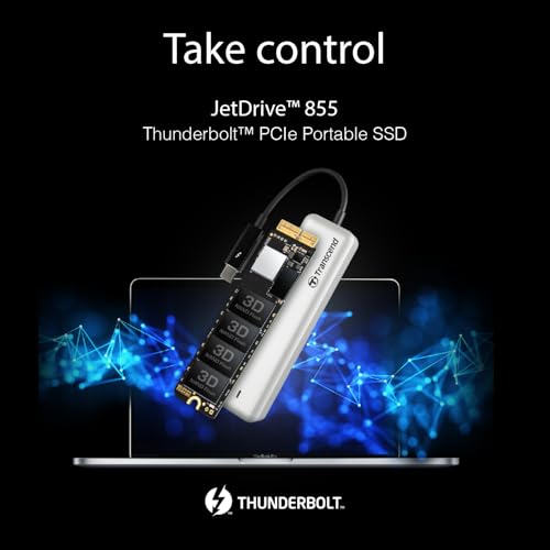Image of Transcend 960GB JetDrive 855 Thunderbolt Nvme PCIe Portable SSD Solid State Drive TS960GJDM855