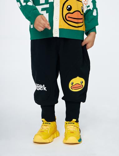 B.Duck Unisex Kids Sweatpants with Pockets Cartoon Duck Elastic Waist Joggers Pants for Toddler Boys Girls (3-12 Years)4