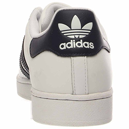 adidas Originals mens Legacy Superstar fashion sneakers, White/New Navy/White, 10 US3