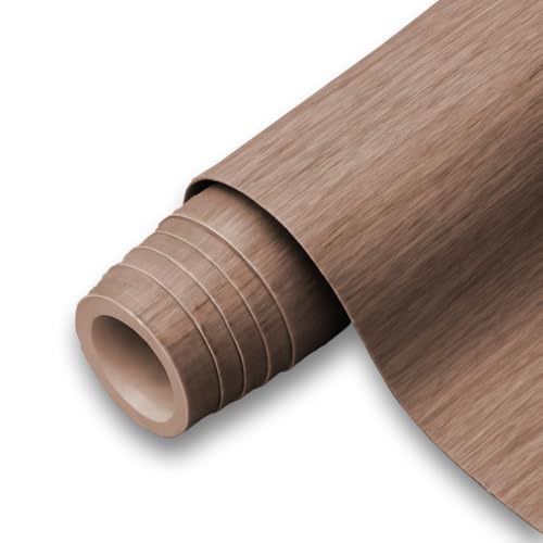 Revestimiento de Vinilo Autoadhesivo Profesional para Pared, Puertas, Muebles, Cocina y Baños – Ancho Exclusivo 124 cm – Olmo Madera – KW1611 – Envío desde España - 124 x 200 cm