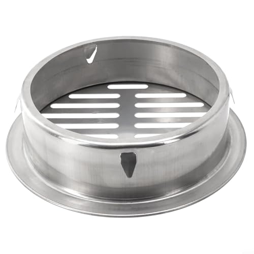 Honseadek Siphon de sol en acier inoxydable de 50 à 200 mm, grille de drainage de toit ronde pour extérieur en PVC, manchon de drainage de sol de balcon, manchon anti-encrassement pour jardin (tube de