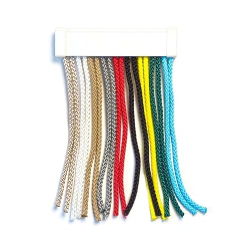 TENDAGGIMANIA Tenda Mosche Per Porta Esterna e Interna Silenziosa - Misura L.80 X H.240 Senape - Tenda a Fili Antimosche In Cordoncino Per Mosche E Zanzare