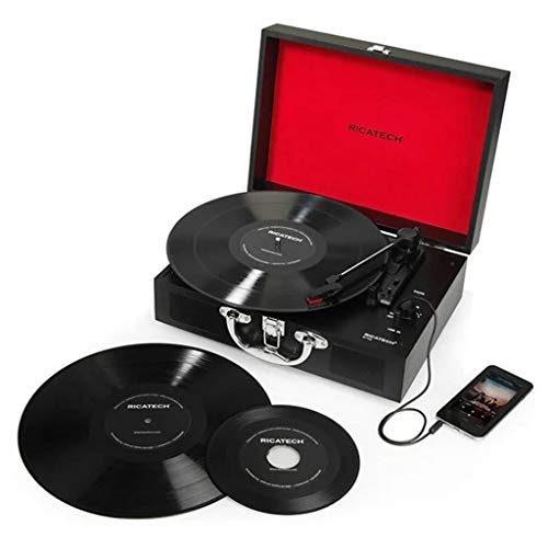 Ricatech RTT20 Tourne-disque, Tourne-disque portable léger avec haut-parleurs, Trois Vitesses, Supporte la sortie RCA… - Les Beatles, Paul McCartney, John Lennon, RIngo Starr, George Harrison Ricatech RTT20 Tourne-disque, Tourne-disque portable léger avec haut-parleurs, Trois Vitesses, Supporte la sortie RCA… – Image 4