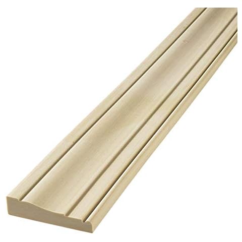 FLEXTRIM #445 Flexible Casing Molding: 11/16" Thick x 3.25" Wide - for Gentle Arches, Curved Walls and Straight Runs (8' feet Long (96" Long)) Cover
