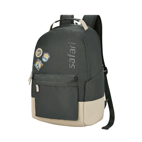 Image of Safari Dart 3 24L College backpack, 2 compartments, 17 inch laptop compatible, Smart trolley sleeve, Front pocket, college backpack bags for women and men, travel bag, Ideal for Students, Color - Olive