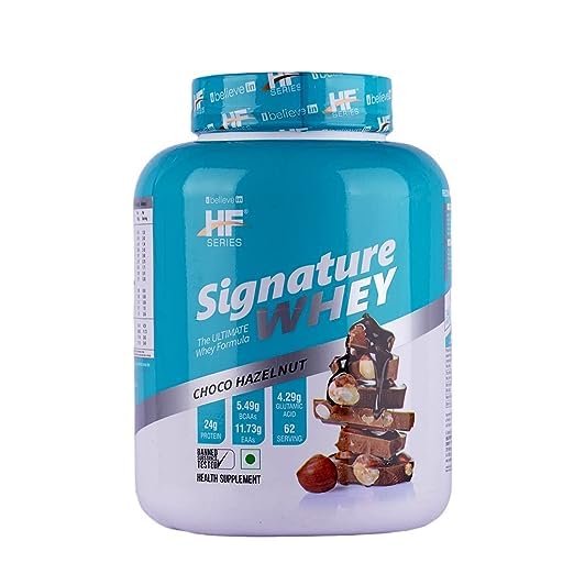 Buy HF Series Signature Whey Protein Powder with 24G Protein,5G BCAAs