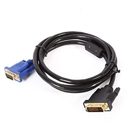 CABLESETC Dual Link DVI-I Digital+Analog Male 24+5 29 pin to VGA D-Sub 15pin Male Adapter Cable Lead 1m for PC Graphics Card to LCD Plasma Projector (B01GLCZKJG) Amazon Price History, Amazon Price Tracker