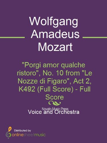 Porgi amor qualche ristoro, No. 10 from Le Nozze...