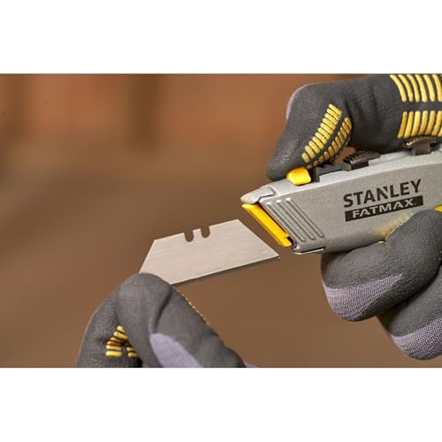 STANLEY Fatmax Arbeitsmesser + Baustellenmesser 2 in 1 Arbeitsmesser (mit einziehbarer Klinge, 180 mm Länge… – Ansicht 5