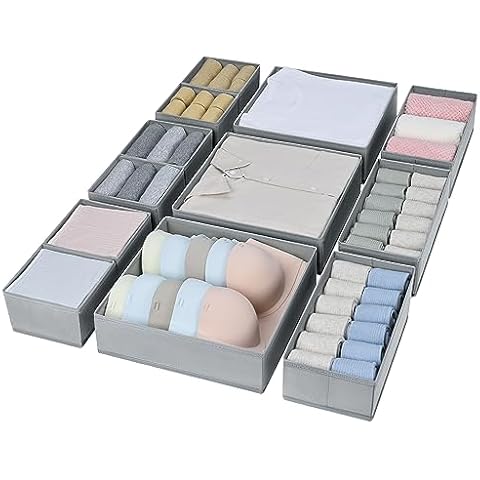 DIMJ 12 Pack Drawer Organisers for Neat Storage Cover