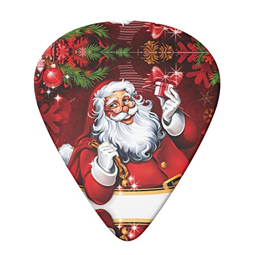 Lot de 6 médiators de Noël pour guitare acoustique, guitare électrique, basse, ukulélé – Fin, moyen et épais. - Les Beatles, Paul McCartney, John Lennon, RIngo Starr, George Harrison Lot de 6 médiators de Noël pour guitare acoustique, guitare électrique, basse, ukulélé – Fin, moyen et épais. – Image 4