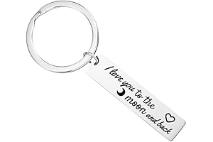 I Love You to the Moon and Back Keychain