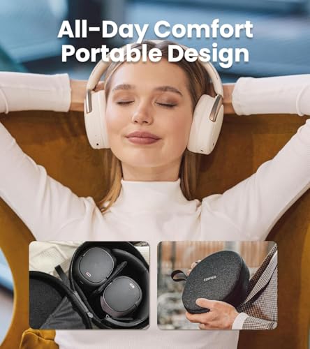 Edifier WH950NB Gen 2 8-Level Active Noise Cancelling Headphones, Ivory - image 7