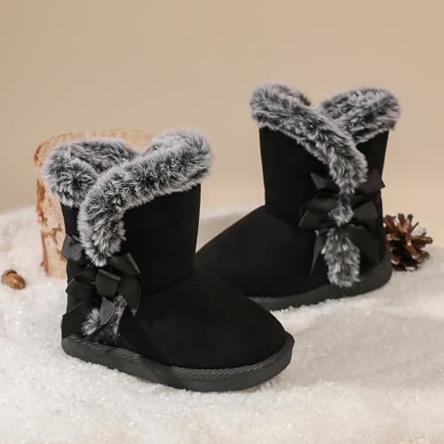 Image of Femizee Girls Boys Warm Winter Boots Kids Outdoor Snow Boots(Toddler /Little Kid)