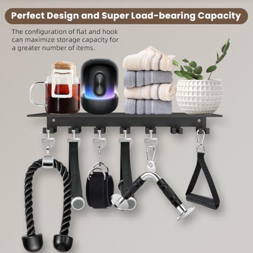 Floating Shelf Organizer Compatible with Tonal Accessories Wall Mount Hanger with Hooks T- - image 4