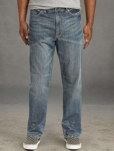 True Nation by DXL Big and Tall Relaxed-Fit Stretch Jeans, Cali Cool 6