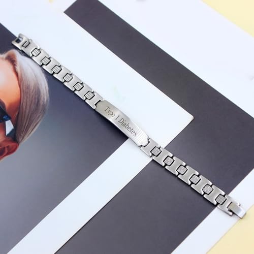 Zircobic Pulsera de Alerta Médica Grabada con Láser “Alergia a la Penicilina”, Hipoalergénica, Ligera, Impermeable, Unisex, Adecuada para Correr, Fitness, Actividades al Aire Libre & Uso Diario - imagen 6