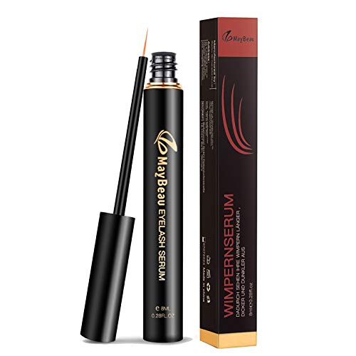 Preisvergleich Produktbild 8ml Wimpernserum Augenbrauenserum MayBeau für Stärkeres und Schnelles Wimpernwachstum Wimpern Booster Natürliche Wimpernverlängerung Augenbrauen Serum für Mehr Länge Dichte Eyelash