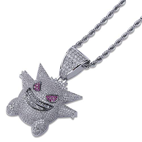 Buy JINAO Hip Hop Gengar Necklace Iced 