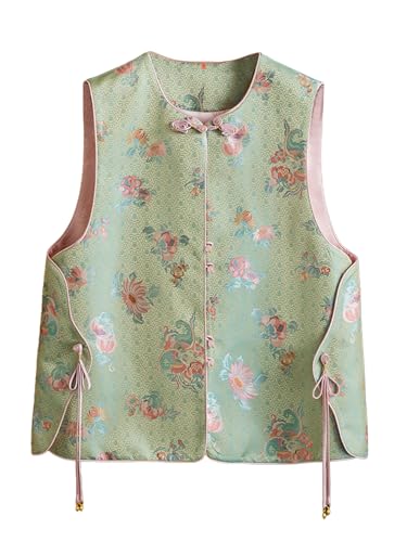 Haut sans manches en soie jacquard HangErFeng pour sublimer une silhouette élégante
