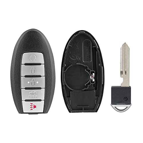 Boîtier de rechange clé Nissan Altima Maxima qualité premium noir