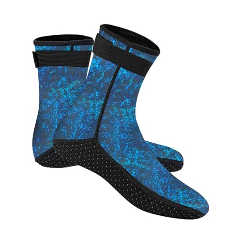 Zxpjkyu Calzini da Sub, Stivaletti da Sub, Uomo E Donna, Antiscivolo, Flessibili, da Spiaggia, in Neoprene da 3 Mm, per Rafting, Nuoto, Surf, Snorkeling, 46 47