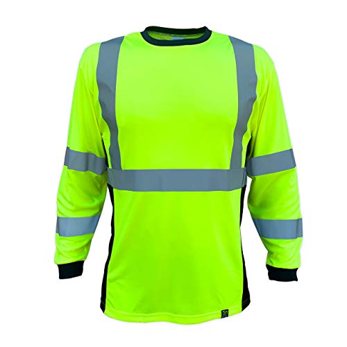 SafetyShirtz SS360 ANSI Class 3 Safety Long Sleeve Tee Yellow (Safety