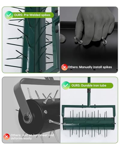 Herramienta Manual para Airear Césped con 39 Púas miniatura 4