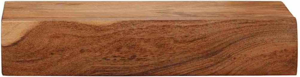 Wall Shelves 2 pcs, 15.7"x6.7"x3.1" Solid Acacia Wood Floating Shelf, Rustic Ledge Shelves for Living Room, Bathroom, Bedroom Wall Decor