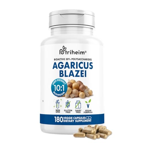 Nutriheim Agaricus Blazei Organic Mushroom Extract for Immune & E...