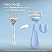 Gillette Venus Pubic Hair Razor for Women with Aloe, Precision Trimmer for Sensitive Skin, 1 Handle and 1 Blade Refill, Gentle Bikini & Intimate Area Razor