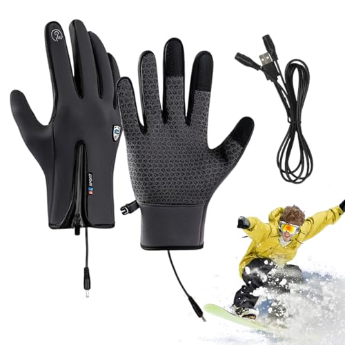 Guantes calefactables para evitar manos frías con sistema USB antideslizante