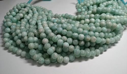 Perles amazonite AAA d'exception pour création de bijoux raffinés de haute qualité