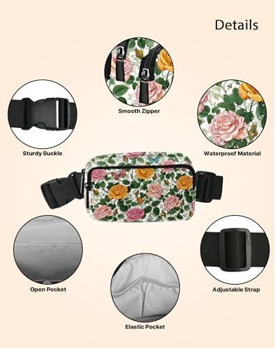 Image of Sunflower Fanny Pack Lightweight Belt Bag Fashion Waist Pouch | Waterproof, crossbody bags for women, sports, running, traveling, hiking
