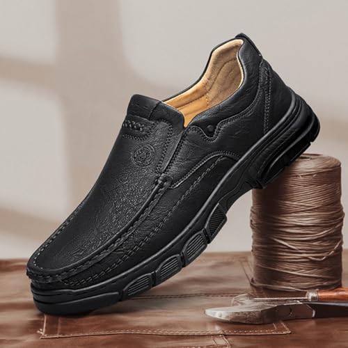 Men's Premium Leather Driving Loafers - Penny Slip - Ons, Handcrafted, Breathable Lining, Cushioned Insole, Ideal for Outdoor, Boat, Daily Use2