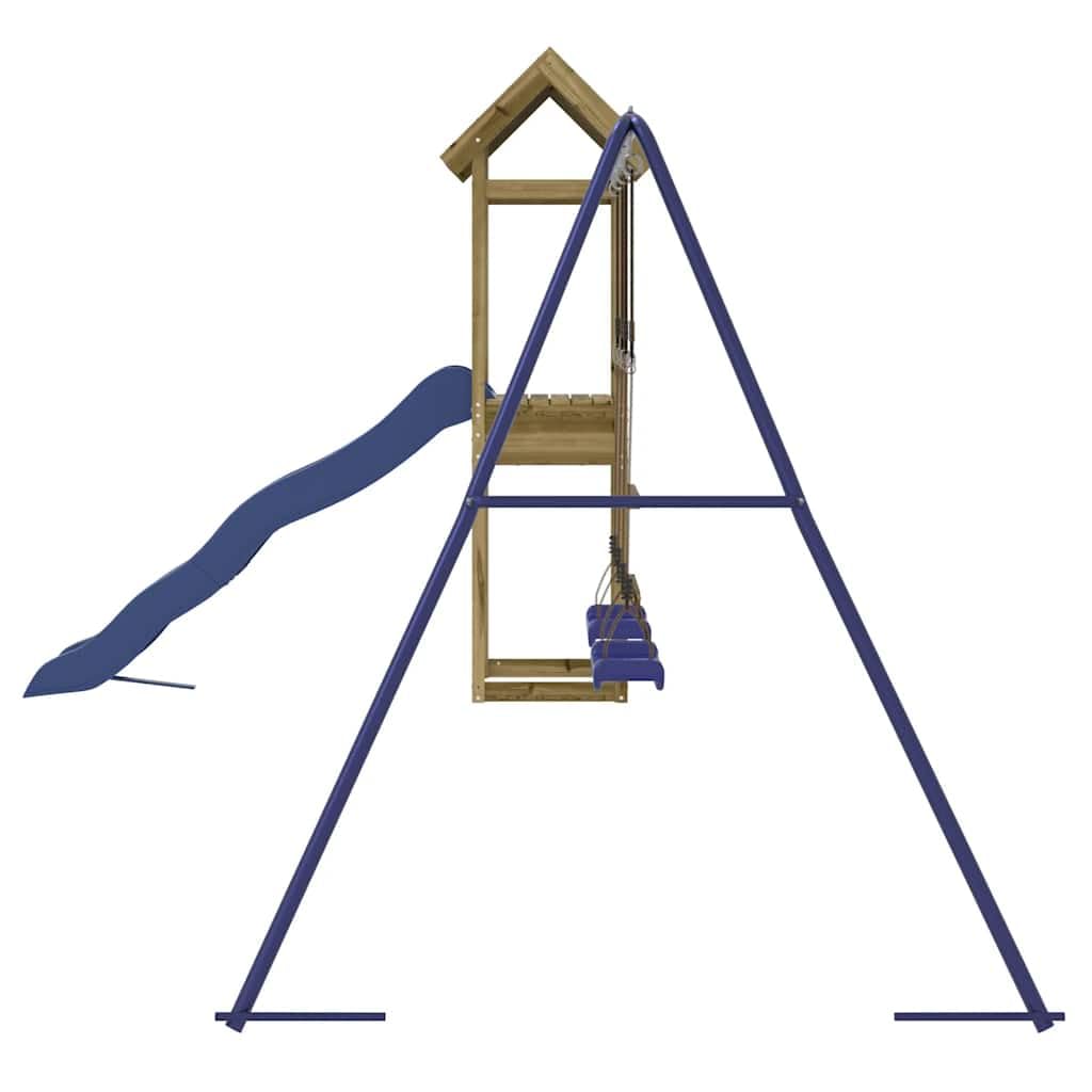 Generico Set da Gioco da Esterno in Legno di Pino Impregnato,Marrone,32.44kg,3279018