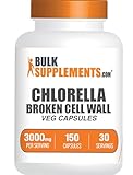 BulkSupplements.com Chlorella Capsules - Broken Cell Wall, Chlorella Supplement - Superfood Supplement, Vegan & Gluten Free, 5 Capsules per Serving, 150 Count (Pack of 1)
