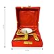 Home Genie Brass Swastik Jyot Diya with Velvet Box | Traditional Oil Lamp in Swastik Shape for Pooja, Aarti, Decor & Gifting | Unique Design – 10 cm Width, 3.5 cm Height, 150g