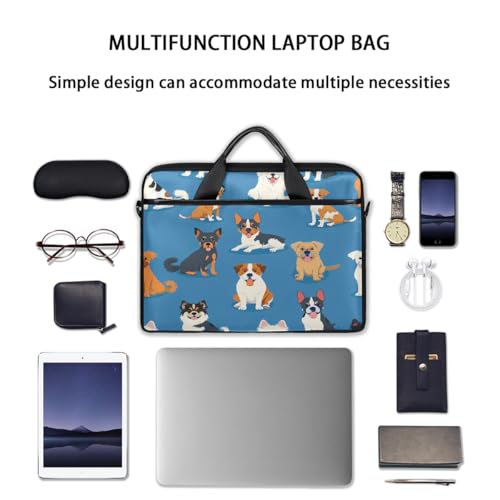 Bolsa para portátil 15 pulgadas con patrón de perro miniatura 7