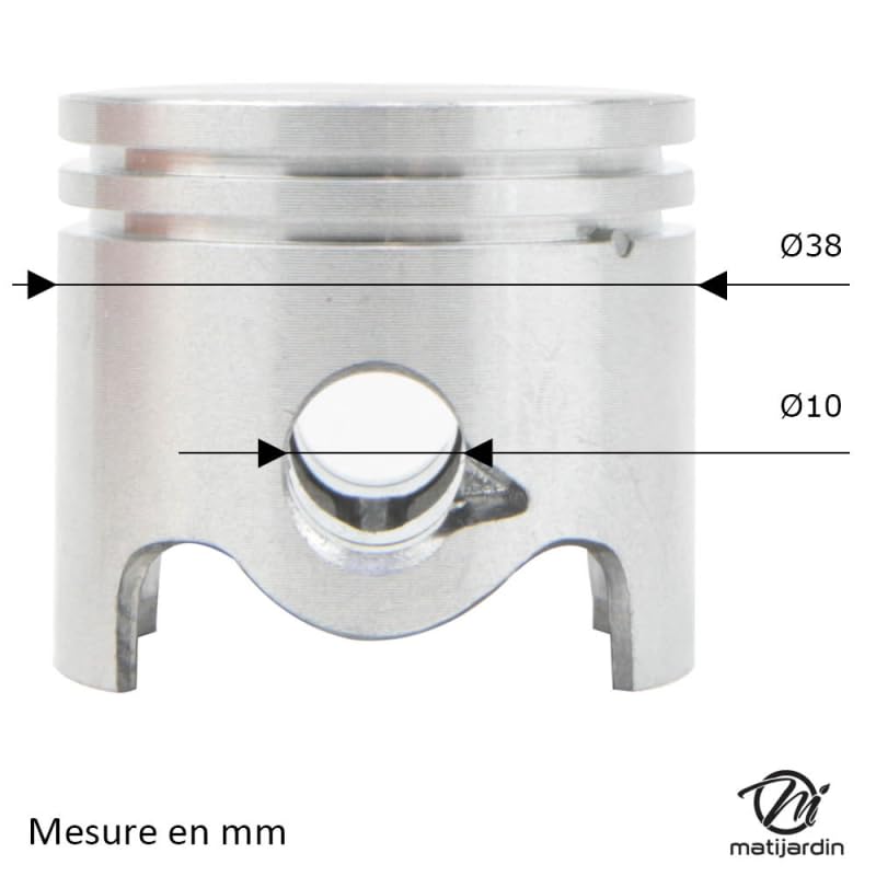 Matijardin - Générique Cylindre piston Ø 38 mm. compatible avec Stihl FS120, FS180, FS200, FS250, FS202, FS350, FR350