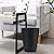 Gereen 1.5 Gallon Small Trash Can,Round Small Wastebasket Garbage Can for Bathroom Bedroom Kitchen Countertop Under Sink (Black, 2 Pack)