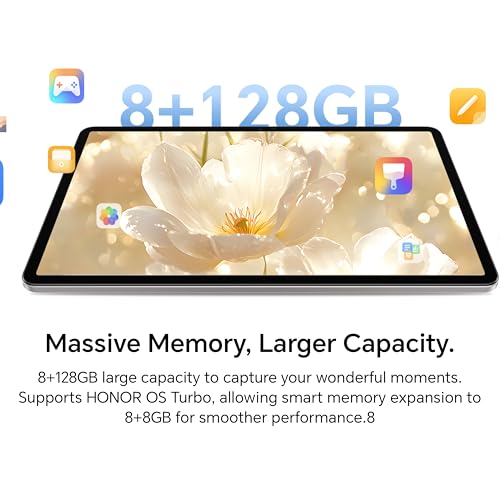 اونر تابلت باد X9a بشاشة 11.5 انش 120Hz مضادة للتوهج، ذاكرة RAM 8GB + تخزين 128GB، سناب دراجون 685، بطارية 8300mAh، شحن سريع 35 واط، دعم ستايلس، رمادي + غطاء قلاب مجاني