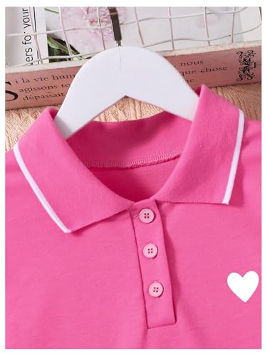 WDIRARA Girl's Heart Print Ruffle A Line Short Dress Collar Neck Sleeveless Tank Dresses3