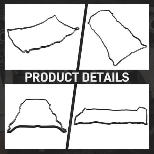 Image of Valve Cover Gasket Set with Spark Plug Tube Seals Compatible with Nissan Altima Compatible with Sentra Compatible with Rogue 2.5L 13270-JG30A 13270JG30A 13270-JA00A VS50777R VS50437A 036-1758