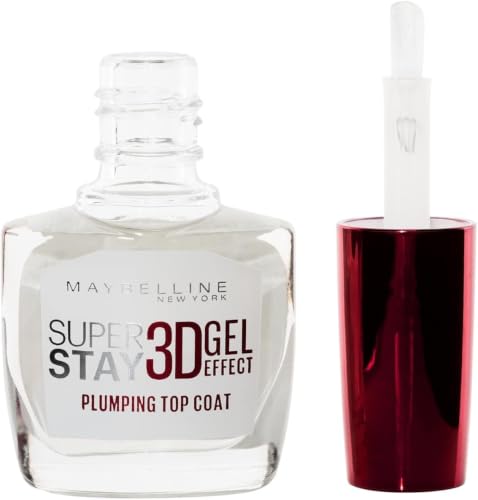 Maybelline New York SuperStay 3D Efecto Gel Top Coat, Esmalte de Uñas