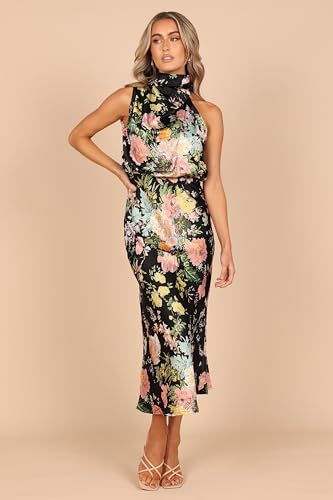 Petal & Pup Women's Anabelle Halter Neck Midi Dress2
